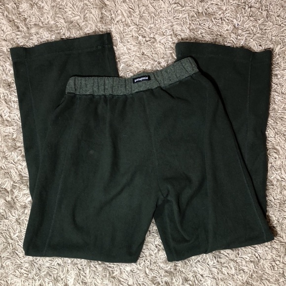 Patagonia synchilla green sweatpants lounge pants stretchy pants soft bed pants‌ - Picture 7 of 8